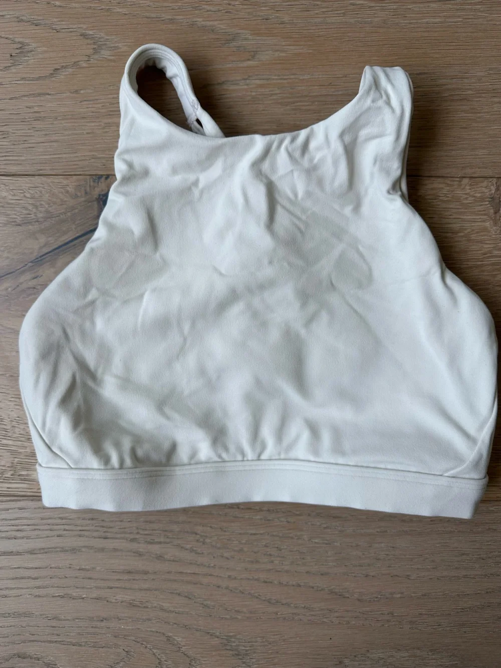 Athleta X Alicia Keys Transcend Chantilly Cream Bra D-DD+ XSmall